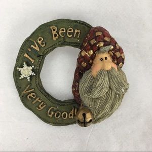 "I've Been Very Good"  Santa Christmas Holiday Brooch
